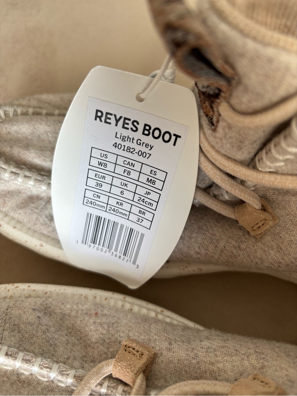 Hey Dude Neutral Beige High-Top Casual Boots - Picture 4 of 4